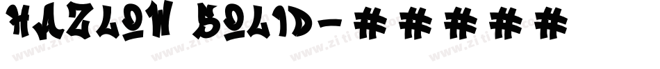 hazlow solid字体转换
